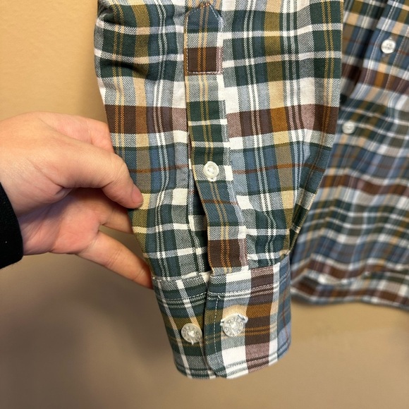 Cinch Green Brown Plaid Cowboy Dress Shirt Button Down Long Sleeve Rodeo Western - Picture 4 of 8